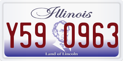 IL license plate Y590963