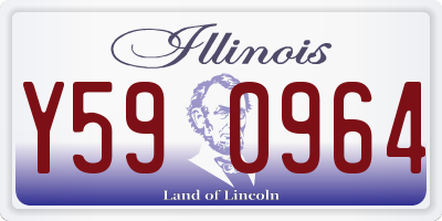 IL license plate Y590964