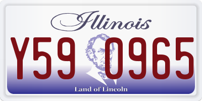 IL license plate Y590965