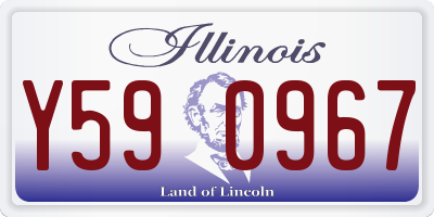 IL license plate Y590967