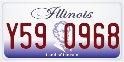 IL license plate Y590968