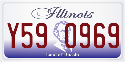 IL license plate Y590969