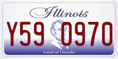 IL license plate Y590970