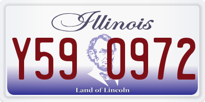 IL license plate Y590972