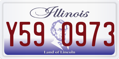 IL license plate Y590973