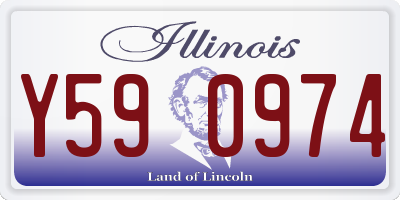 IL license plate Y590974