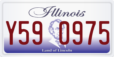 IL license plate Y590975