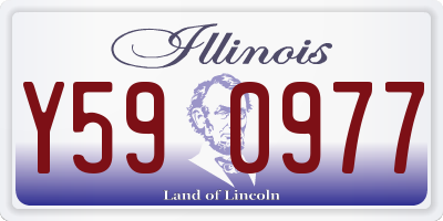 IL license plate Y590977
