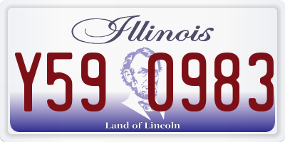 IL license plate Y590983
