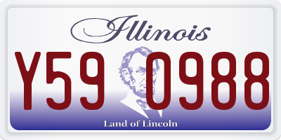 IL license plate Y590988