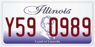IL license plate Y590989