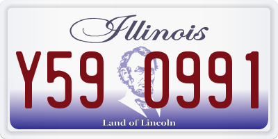 IL license plate Y590991