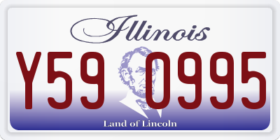 IL license plate Y590995