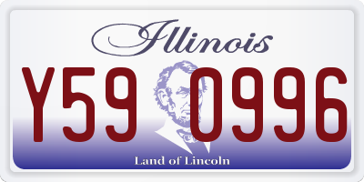 IL license plate Y590996