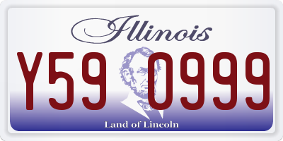 IL license plate Y590999