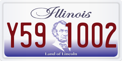 IL license plate Y591002