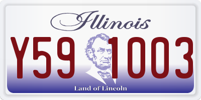 IL license plate Y591003