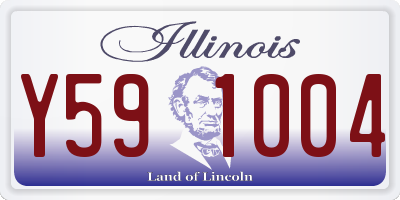 IL license plate Y591004