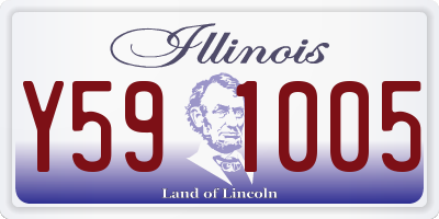 IL license plate Y591005