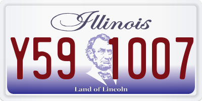 IL license plate Y591007