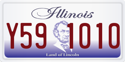 IL license plate Y591010
