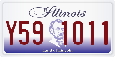 IL license plate Y591011