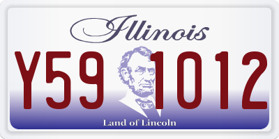 IL license plate Y591012