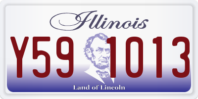 IL license plate Y591013