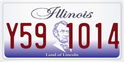 IL license plate Y591014