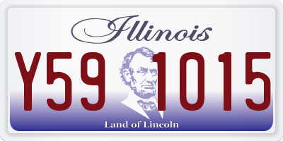 IL license plate Y591015