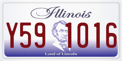 IL license plate Y591016