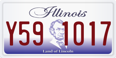 IL license plate Y591017