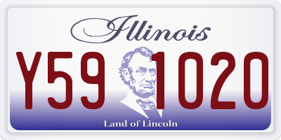 IL license plate Y591020