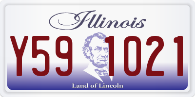 IL license plate Y591021