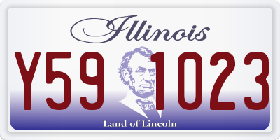 IL license plate Y591023