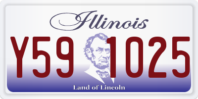 IL license plate Y591025