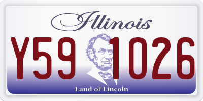 IL license plate Y591026