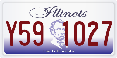 IL license plate Y591027