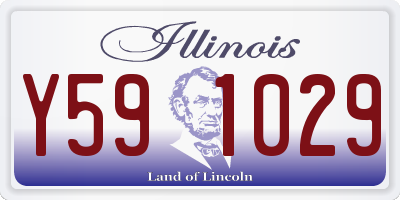 IL license plate Y591029