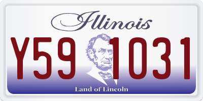 IL license plate Y591031