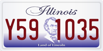 IL license plate Y591035