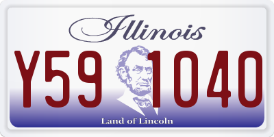 IL license plate Y591040