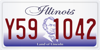 IL license plate Y591042