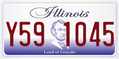 IL license plate Y591045