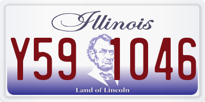 IL license plate Y591046