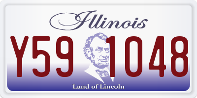 IL license plate Y591048