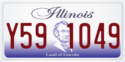 IL license plate Y591049