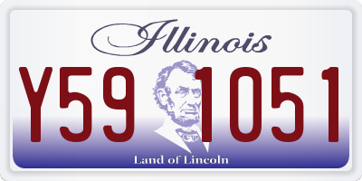 IL license plate Y591051