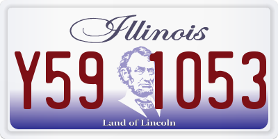 IL license plate Y591053