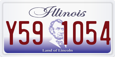 IL license plate Y591054